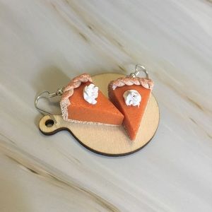 Handmade Pumpkin Pie Thanksgiving Earrings